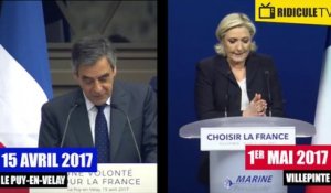 Le discours plagié de François Fillon par Marine Le Pen le 1er mai 2017
