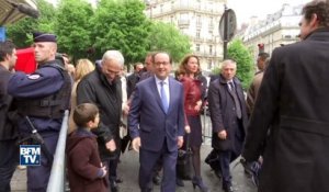 "Je vais regarder le match… non, le débat", plaisante François Hollande