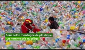 Chine : le propriétaire d'une station de recyclage piégé sous 5 mètres de plastique