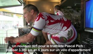 Record de distance sur un vélo d'appartement