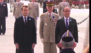 Hollande et Macron ensemble pour commémorer le 8 mai