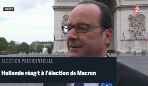 Hollande sur Macron : "Une sorte de flambeau est passé"