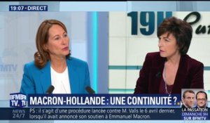 "Les Français vont donner une majorité absolue à Macron", pense Royal