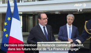 Dernière intervention d'Hollande "en tant que président"