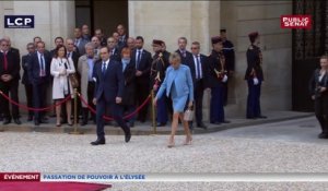Cérémonie d'investiture : Arrivée de Brigitte Macron à l'Élysée