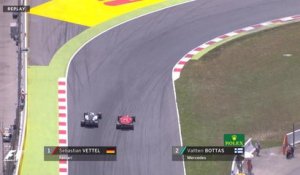 Grand Prix d'Espagne - Le sublime dépassement de Sebastian Vettel sur Valtteri Bottas