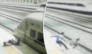 Il sauve une étudiante suur le point de se jeter sous un train