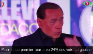 Silvio Berlusconi fait une blague douteuse (et misogyne) sur Brigitte Macron