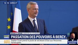 Bruno Lemaire: "Nous acceptons de mettre de côté les querelles politiciennes inutiles"