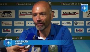 Cédric Daury avant AJ Auxerre - Red Star FC