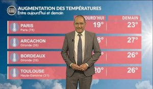 Météo dimanche : forte progression des températures