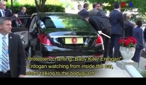 Altercation avec des militants kurdes: la vidéo d'Erdogan et ses gardes du corps à Washington