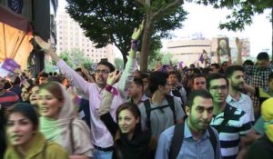 Nuit de fête à Téhéran pour célébrer la victoire de Rohani