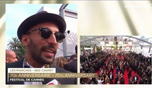 JR "Cette année il y a eu des larmes versées ici" - Festival de Cannes 2017