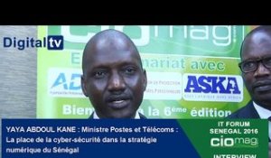 [INTERVIEW] - IT Forum Sénégal 2016 : Yaya Abdoul Kane, Ministre Postes et Télécoms