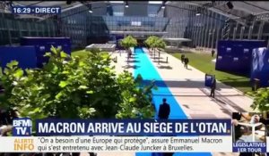 Bruxelles: Macron accueilli par tous les chefs d'Etat de l'Otan