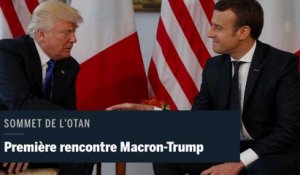 Premier tête-à-tête de Trump et Macron à Bruxelles