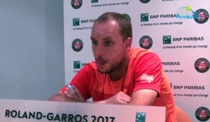 Roland-Garros 2017 - Steve Darcis : "Ce n'est plus de la terre battue dans ces conditions"