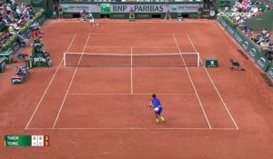 Un point exceptionnel entre Thiem et Tomic (Roland-Garros)