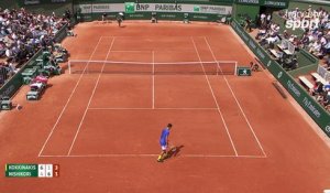 Roland-Garros 2017 : Nishikori doit s’employer face à Kokkinakis (6-4, 1-6, 3-1)