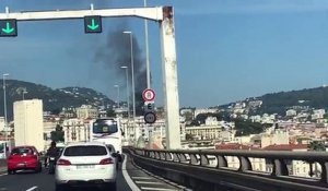 Incendie dans le quartier Cimiez à Nice