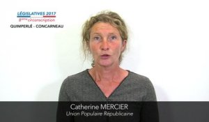 Législatives 2017. Catherine Mercier : 8e circonscription du Finistère (Quimperlé-Concarneau)