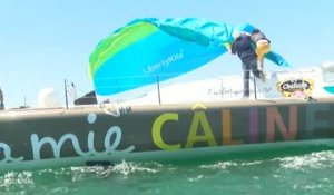 Vendée : Des ailes de kite-surf testées sur un Imoca