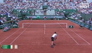 Roland-Garros 2017 : Le bonbon de Murray en amorti (6-7, 6-2)