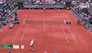 Roland-Garros 2017 : Pouille et Ramos font le show sur le Lenglen ! (2-6, 6-3, 7-5, 1-3)