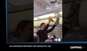 Paris Saint-Germain : des supporters perturbent une hôtesse de l'air dans un avion (vidéo)