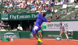 Roland-Garros 2017 : Del Potro fusille Murray avec son coup droit ! (2-3)