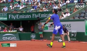 Roland-Garros 2017 : Khachanov tente de se relancer avec son énorme coup droit (6-3, 6-4, 0-0)