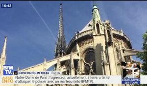 "Il y avait un homme à terre", rapporte un témoin de l'intervention à Notre-Dame de Paris