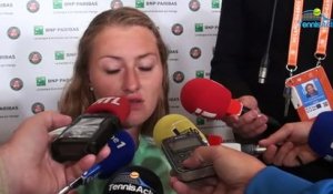 Roland-Garros 2017 - Kristina Mladenovic : "Je retiens énormément de positif, c'était mon 1er quart à Roland-Garros"