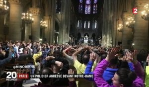 Attaque de Notre-Dame : scène de panique après l'agression d'un policier