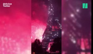 Le feu d'artifice du 14-Juillet à la Tour Eiffel vu des réseaux sociaux