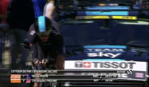 Christopher Froome à l'arrivée du chrono / Froome at the finish line - Etape 4 / Stage 4 - Critérium du Dauphiné 2017