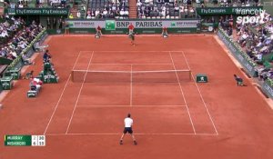 Roland-Garros 2017 : Nishikori repart sur des bases élevées face à Murray (2-6, 0-0)