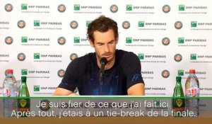 Roland-Garros - Murray: "À un tie-break de la finale"