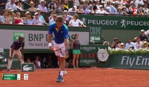 Roland-Garros 2017 :  Le coup droit d’extraterrestre de Rafael Nadal (2-6, 1-4)