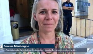 Législatives: à Cogolin, la réaction de Sereine Mauborgne après le 1e tour