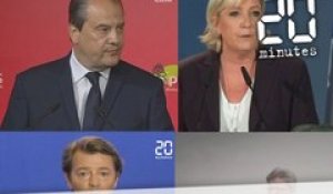 Mélenchon, Le Pen, Cambadélis... Écoutez les réactions des candidats