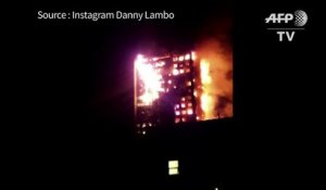 Au moins 30 blessés dans l'incendie d'un immeuble à Londres