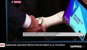 Emmanuel Macron : Un robot de la VivaTech trolle et provoque le président (vidéo)