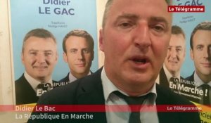 Législatives 2017 2e tour. Brest rural : D. Le Gac (LREM, élu) : "un score qui nous engage"