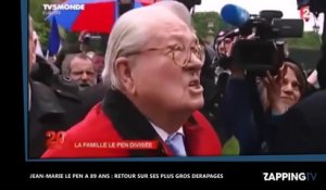 Jean-Marie Le Pen a 89 ans : Retour sur ses plus gros dérapages (Vidéo)
