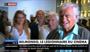 Regardez l'une des rares apparition de Jean-Paul Belmondo, hier à Marseille, pour l'hommage de la Légion