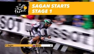 Sagan en action - Étape 1 / Sagan in action Stage 1 - Tour de France 2017