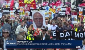 Royaume-Uni: Des milliers de Londoniens défilent contre Theresa May