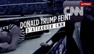 Trump attaque CNN dans un montage vidéo